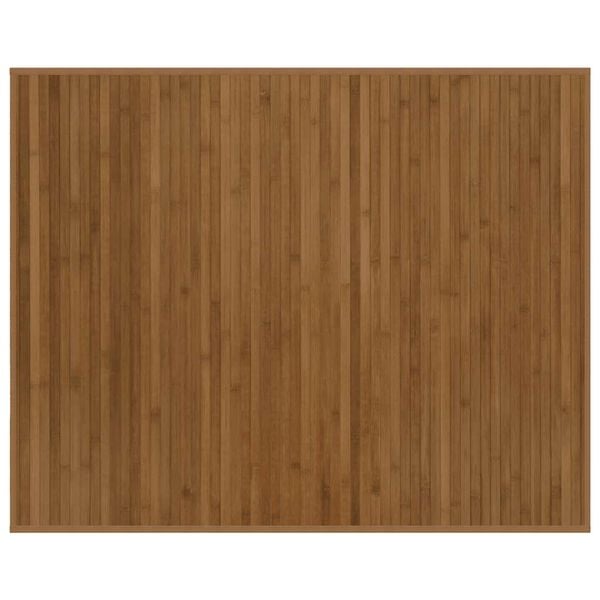 vidaXL Rug Rectangular Brown80x100 cm Bamboo
