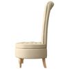 vidaXL Slipper Chair Cream 56.5 x 70 x 110 cm Fabric
