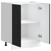 vidaXL Sink Base Cabinet Kalmar Black 60x46x81.5 cm Engineered Wood