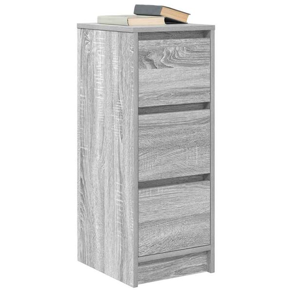 vidaXL Sideboard Grey Sonoma 29.5x34x76 cm Engineered Wood