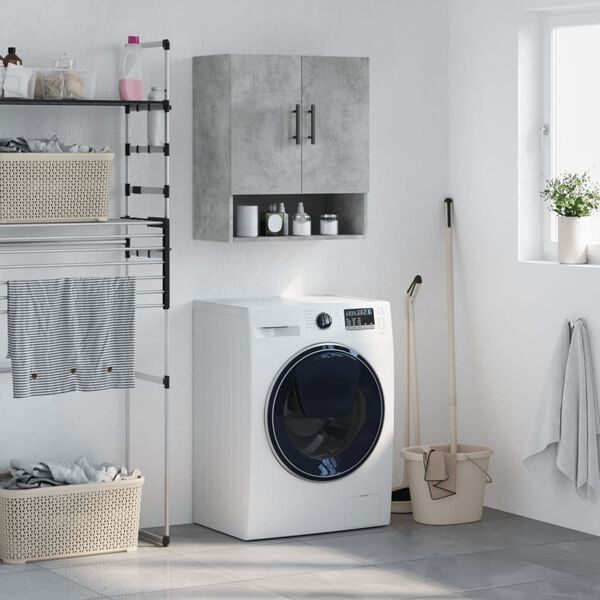 vidaXL Wall Cabinet Concrete Grey 60x31x70 cm Engineered Wood