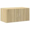 vidaXL Storage Cabinet Sonoma Oak 80x42.5x225 cm Engineered Wood