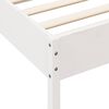 vidaXL Bookcase Bed without Mattress White 120x190 cm Solid Wood Pine