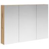 vidaXL Bathroom Mirror Cabinet Artisian Oak 100 x 14.5 x 70 cm
