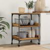 vidaXL Kitchen Trolley Old Wood 60 x 41 x 80.5 cm Engineered Wood