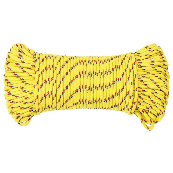 vidaXL Boat Rope Yellow 5 mm 25 m Polypropylene