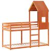 vidaXL Bunk Bed without Mattress Wax Brown 90x200 cm Solid Wood Pine