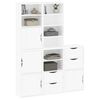 vidaXL Side Cabinets 5 pcs "ODDA" White 40x24x79 cm Solid Wood Pine