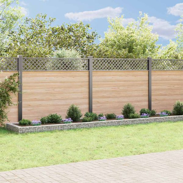 vidaXL Gabion Raised Bed Galvanised Steel 800x100x20 cm