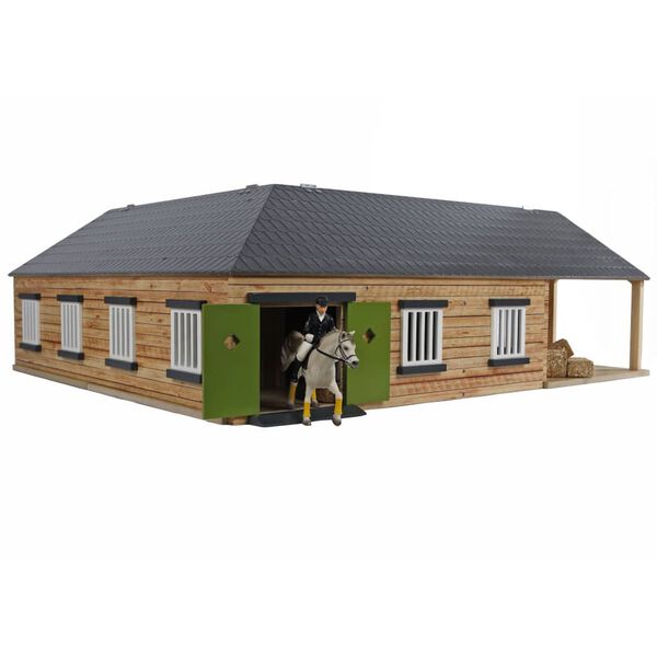 Kids Globe Horse Stable 1:24 Grey