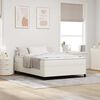 vidaXL Bed Frame Cream 140 x 200 cm Corduroy fabric