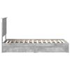 vidaXL Storage Bed Concrete Grey 75 x 190 cm Engineered Wood