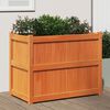 vidaXL Garden Planter Wax Brown 90x50x70 cm Solid Wood Pine