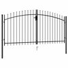 vidaXL Fence Gate Woerden Double Door with Spike Top 299.5x199.5 cm