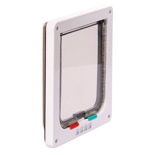 Karlie 4-way Lockable Cat Door Porta 19.2x5x20 cm White