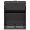 vidaXL Chicken Treadle Feeder Black 33 x 42 x 40 cm Cold-Rolled Steel