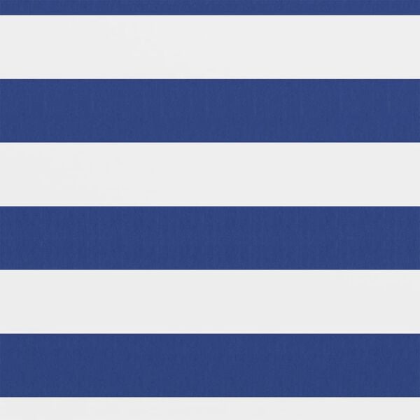 vidaXL Balcony Screen White and Blue 75x600 cm Oxford Fabric