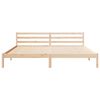 vidaXL Bed Frame Brown 215.5 x 205.5 x 69.5 cm Solid Pine Wood