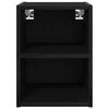 vidaXL Hanging Cabinet Black Oak 30 x 29.5 x 40 cm Engineered Wood