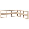 vidaXL Bookcase Bed without Mattress 180x200 cm Solid Wood Pine