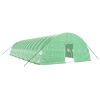 vidaXL Greenhouse with Steel Frame Green 84 m&sup2; 14x6x2.85 m