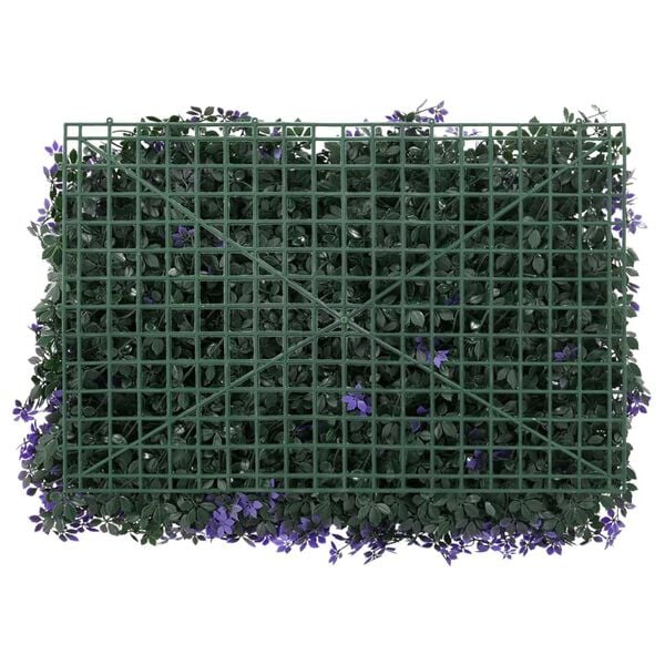 &nbsp;vidaXL Artificial Leaf Fence&nbsp;24 pcs Purple 40x60 cm