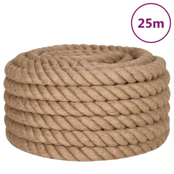 vidaXL Jute Rope 25 m Long 36 mm Thick