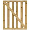 vidaXL Garden Slats Gate Impregnated Pinewood 100x120 cm