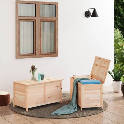 vidaXL Outdoor Cushion Box 100x50x56 cm Solid Wood Fir