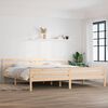 vidaXL Bed Frame without Mattress Solid Wood 200x200 cm