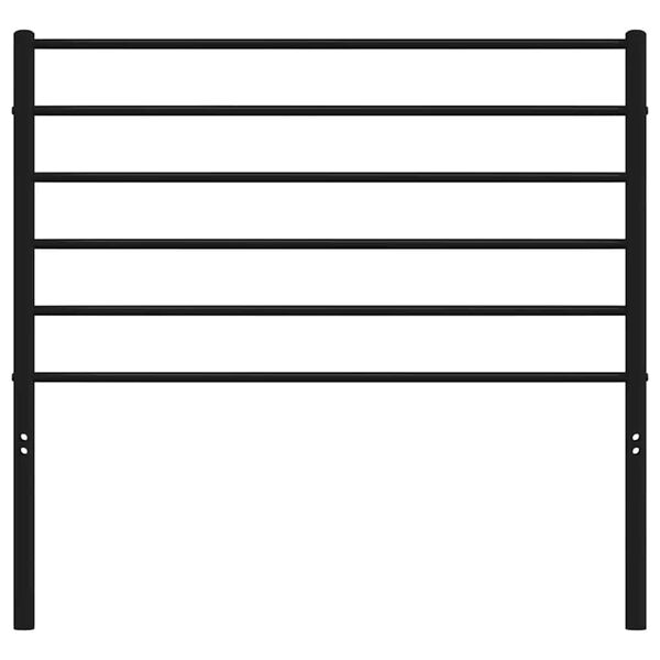 vidaXL Metal Replace Headboard Black 100 cm