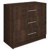 vidaXL Chest of Drawers Engineered Wood 71x35x68 cm Smoked Oak