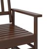 vidaXL Glider Bench Brown 118x70x104.5 cm Solid Wood Poplar