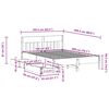vidaXL Bed Frame without Mattress Wax Brown 160x200 cm Solid Wood Pine