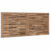 vidaXL Headboard Wall-mounted Natural 120 cm Solid Teak Wood