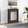 vidaXL Fireplace Surround Brown Oak 75x20x87.5 cm Engineered Wood