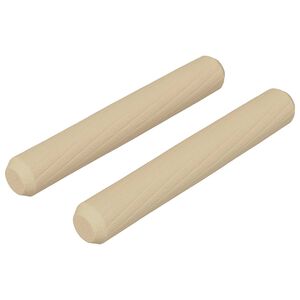 vidaXL Wooden Dowels 2 pcs Brown &Oslash;8 x 50 mm Solid wood
