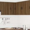 vidaXL Kitchen Wall Corner Cabinet "Porto" Brown Oak Engineered Wood