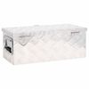 vidaXL Storage Box Silver 60x23.5x23 cm Aluminium