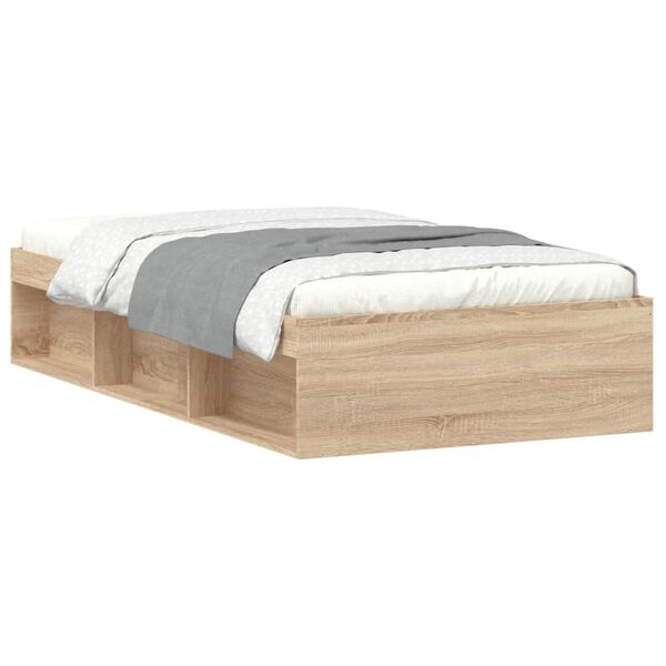 vidaXL Bed Frame without Mattress Sonoma Oak 90x200 cm