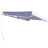 vidaXL Manual Cassette Awning 300x250 cm Blue and White