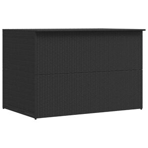 vidaXL Garden Storage Box Black 150x100x100 cm Poly Rattan