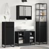 vidaXL Bathroom Cabinet Black Oak 40 x 30 x 180 cm Engineered Wood