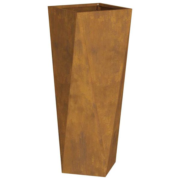 vidaXL Planter 2 pcs Rusty 30 x 30 x 75 cm Weathering Steel