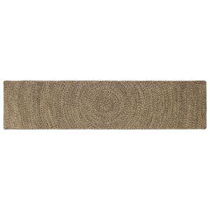 vidaXL Area Rug Natural and Black 60 x 300 cm Jute