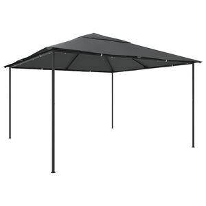 vidaXL Gazebo 4x4x3 m Anthracite 180 g/m&sup2;