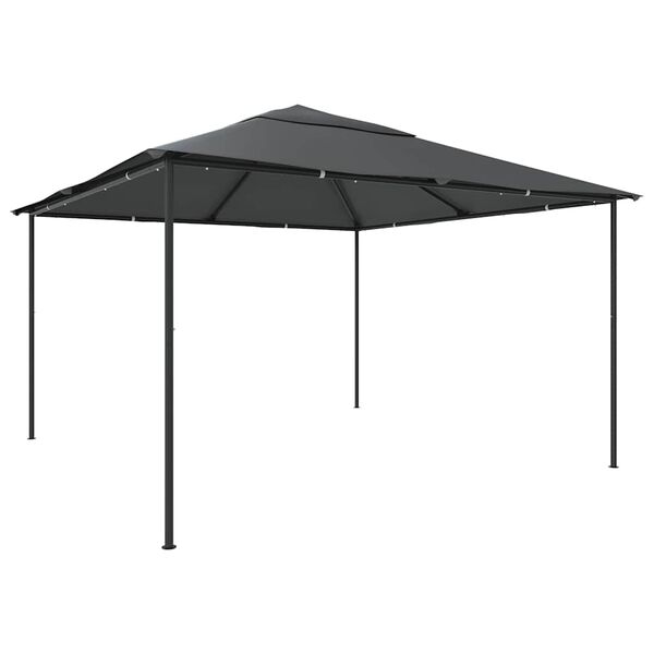 vidaXL Gazebo 4x4x3 m Anthracite 180 g/m&sup2;