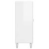 vidaXL Sideboard High Gloss White 34.5x34x90 cm Engineered Wood