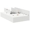 vidaXL Storage Bed Frame White 120 x 200 cm Engineered Wood