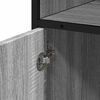 vidaXL Bathroom Cabinet Grey Sonoma 35x37.5x100 cm Engineered Wood